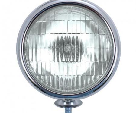 United Pacific 12V Vintage Chrome Fog Light, Clear Lens C364008