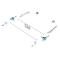 AMD Tailgate Component Kit, 12pcs, Chrome Handle, 73-79 Ford Truck 927-4573-11CS