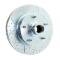 Classic Performance Front Disc Brake Kit for OEM Drum Brake Spindles for 1948-1956 Ford 1/2 Ton Truck, 5x5.5, 12" Rotors, Drilled/Slotted, Black Calipers 4856WBK-5.5UGB