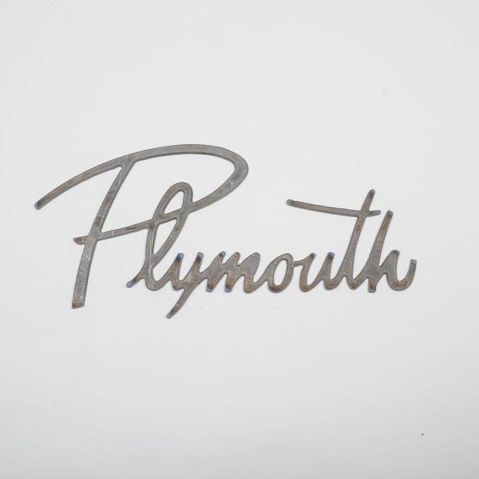 Detroit Muscle Technologies 2010-2017 Chrysler / Dodge / Ram Mopar Steel Wall Art - PLYMOUTH Script WALLART-PLYMOUYH SCRIPT