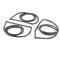 AMD Door Weatherstrip Seals, 3pcs Front and Rear, Glue On, 67-72 Chevy GMC CK Suburban X580-4267-1S