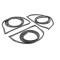 AMD Door Weatherstrip Seals, 3pcs Front and Rear, Glue On, 67-72 Chevy GMC CK Suburban X580-4267-1S