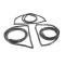 AMD Door Weatherstrip Seals, 3pcs Front and Rear, Glue On, 67-72 Chevy GMC CK Suburban X580-4267-1S