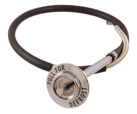 Dennis Carpenter Heater Air Control Bezel and Cable - 1968-72 Ford Bronco C8TZ-18552-A