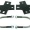 Classic Performance 1-1/8" Rear Sway Bar Kit 1963-1972 Chevy 1/2 Ton Truck C10 with Polished Mounts CPP7401-TA-RRBMP