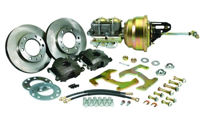 Classic Performance Complete Disc Brake Kit w/ Frame Mounted Booster for OEM Stock Spindles for 49-54 Chevy 1/2 Ton Truck 4954CBK-6