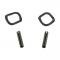 Dennis Carpenter Vent Window Handles - Pair - Right & Left - 1967 Ford Truck, 1966-67 Ford Bronco, 1966-67 Ford Car C60Z-6222916-PR
