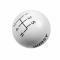 Hurst Shift Knob, 5-Speed Pattern, White 1630025