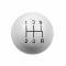 Hurst Shift Knob, 5-Speed Pattern, White 1630025