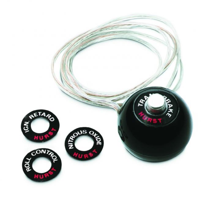 Hurst Shift Knob, No Pattern, Black, 12 Volt Switch 1630050