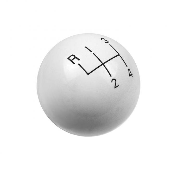 Hurst Shift Knob, 4-Speed, White 1630003