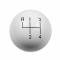 Hurst Shift Knob, 4-Speed Pattern, White 1637626