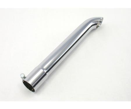 Patriot Exhaust Motorcycle Turn Down Chrome Exhaust Tip, 13", 1 1/2" Inlet Diameter / 1 1/2" Outlet Diameter H2963