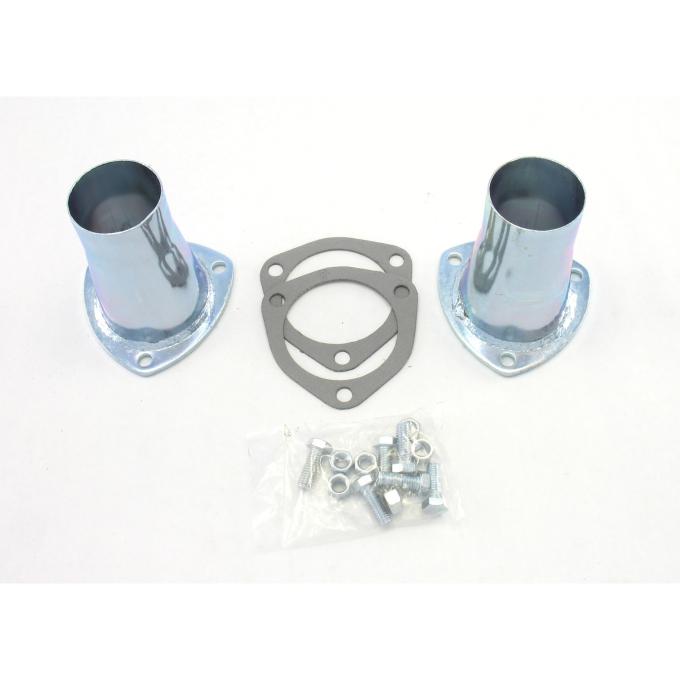 Patriot Exhaust Universal Zinc Plated Collector Reducer for 3" Collector Diameters, 2 1/4" Outlet Diameter / 5" Length / 4 Gauge H7251