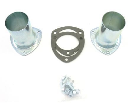 Patriot Exhaust Universal Zinc Plated Collector Reducer for 3 1/2" Collector Diameters, 3" Outlet Diameter / 5" Length / 4 Gauge H7245