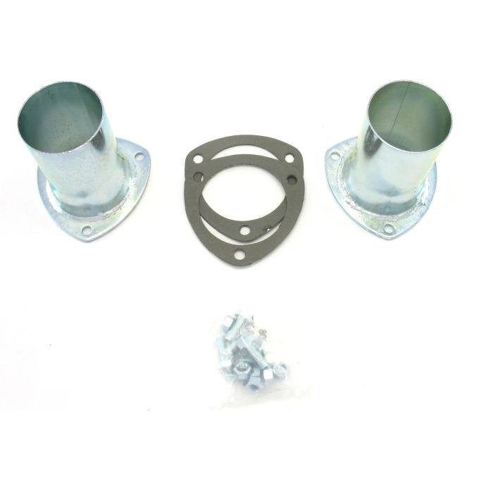 Patriot Exhaust Universal Zinc Plated Collector Reducer for 3 1/2" Collector Diameters, 3" Outlet Diameter / 5" Length / 4 Gauge H7245