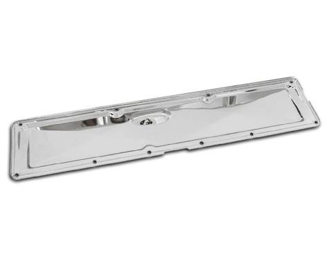 1952–1962 Chevy 235 Inline 6 Cylinder Steel Valve Cover Side Plate Chrome