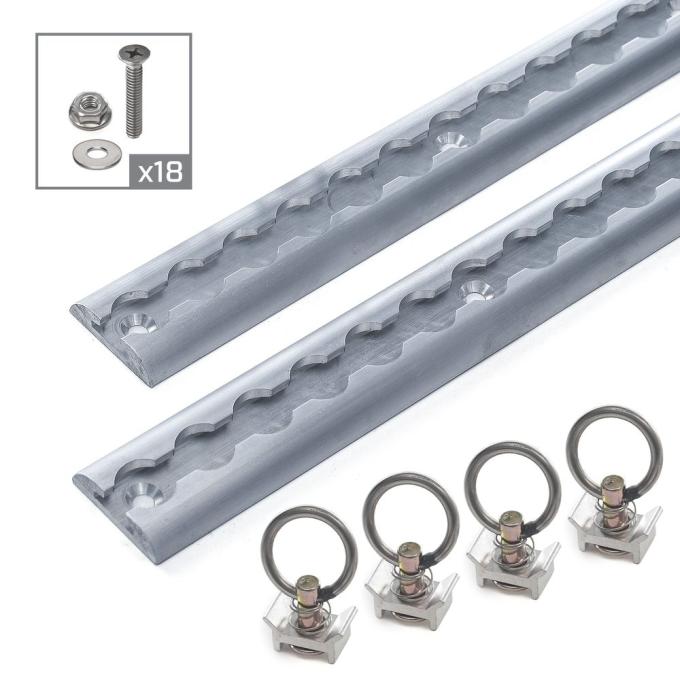 Race Ramps 4 VersaTie Surface-Mounted Track Kit with Wide Contour Edge (Series 3) 522348