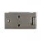 Dennis Carpenter Door Hinge - Right - Upper or Lower - Polished Stainless - 1966-77 Ford Bronco D6TZ-9722800-SS