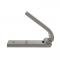 Dennis Carpenter Door Hinge - Right - Upper or Lower - Polished Stainless - 1966-77 Ford Bronco D6TZ-9722800-SS