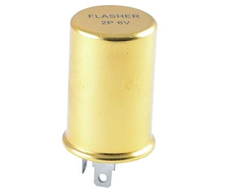 Dennis Carpenter Turn Signal Flasher 6V - 2 Prong - 1953-55 Ford Truck, 1953-55 Ford Car B3A-13350-A
