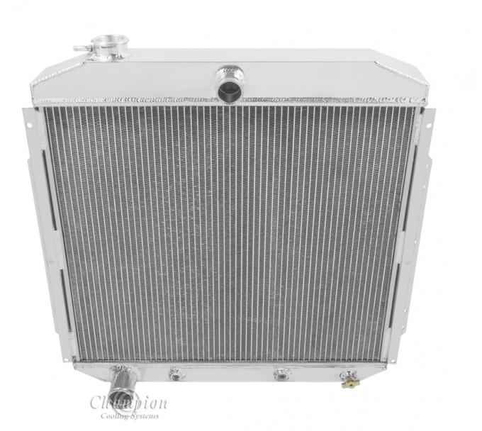 Champion Cooling 2 Row All Aluminum Radiator Made With Aircraft Grade Aluminum EC5356