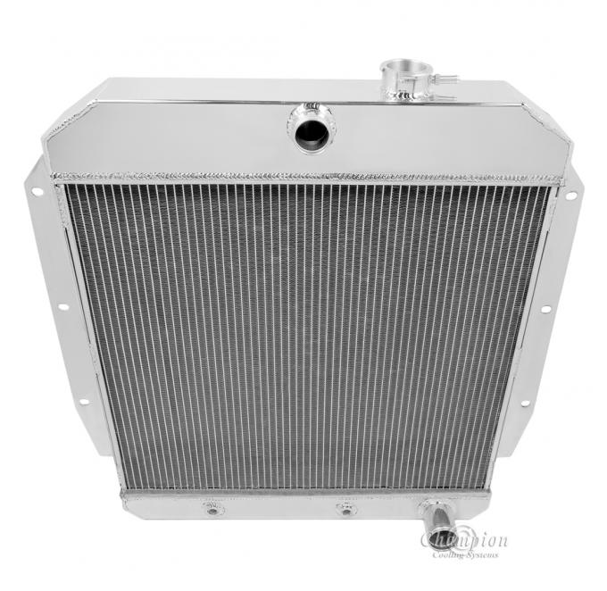 Champion Cooling 1955-1958 Chevrolet Truck 2 Row All Aluminum Radiator Made With Aircraft Grade Aluminum EC5559