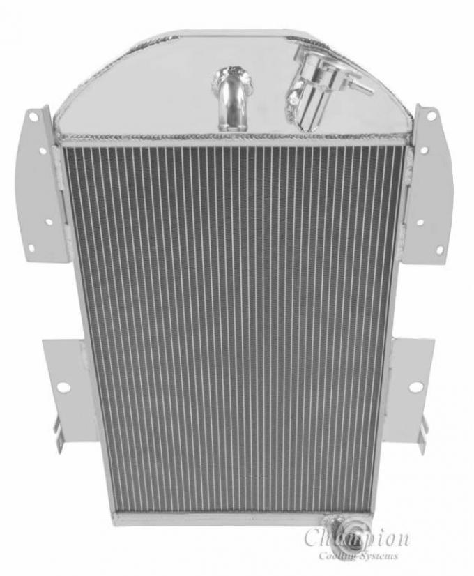 Champion Cooling 2 Row with 1" Tubes All Aluminum Radiator Made With Aircraft Grade Aluminum AE3436