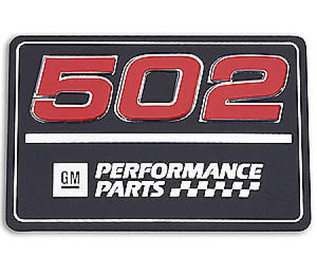 Chevrolet Big Block Valve Cover Emblem, 502 Performance Parts