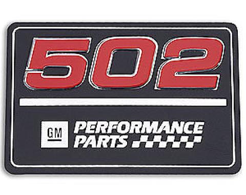 Chevrolet Big Block Valve Cover Emblem, 502 Performance Parts