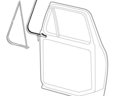 Dennis Carpenter Vent Window Frame - 1978-79 Ford Truck, 1978-79 Ford Bronco D7TZ-1021608-A