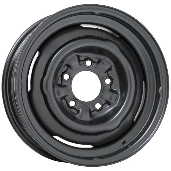 Wheel Vintiques 14x5 OE Tri Five Satin Black 5x4.75" bp 2.75" bs 67-4534234A