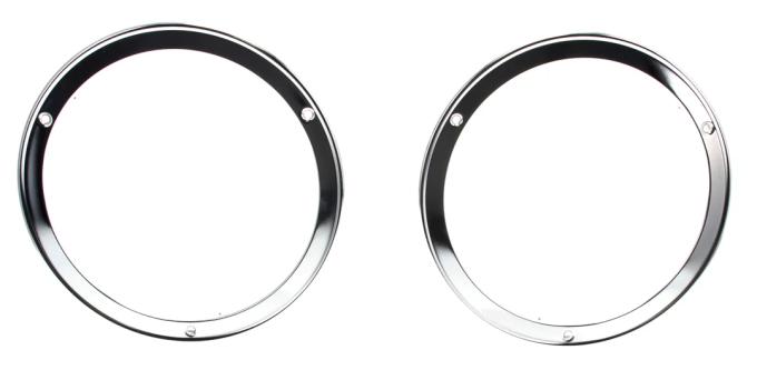 AMD Headlamp Bezels, Chrome, LH/RH Pair, 63 Chevy C/K Pickup X145-4063-3P