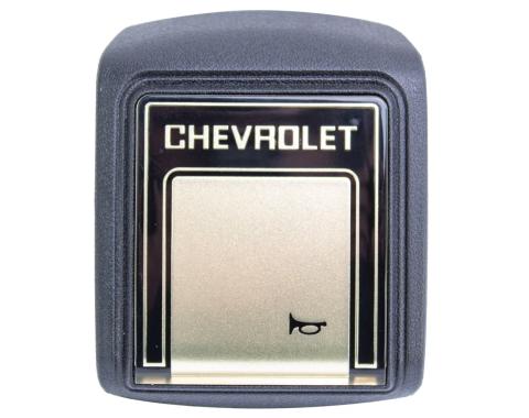 AMD Horn Button, Black-Champagne For Deluxe Steering Wheel, 78-91 Chevy C/K Pickup Blazer Suburban 459-4088-2