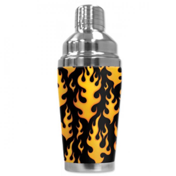 Mugzie Cocktail Shaker, Hot Or Cold, Black Flames