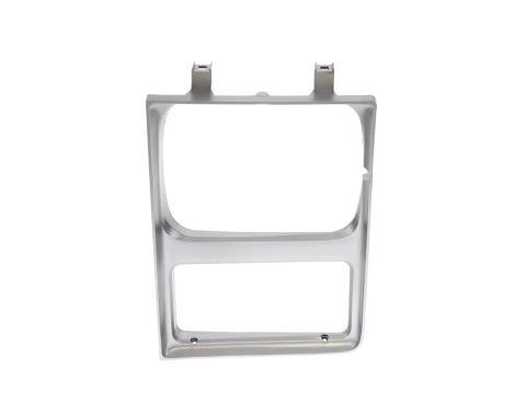 AMD Headlamp Bezel, LH, Silver, Single Headlight, 85-87 Chevy GMC CK Pickup Truck Blazer Jimmy Suburban X145-4085-1L