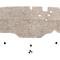 Montco Inc / Repops Firewall Insulation, Rubber, 1pc, 54-55 Chevy GMC Pickup Truck R-CT328