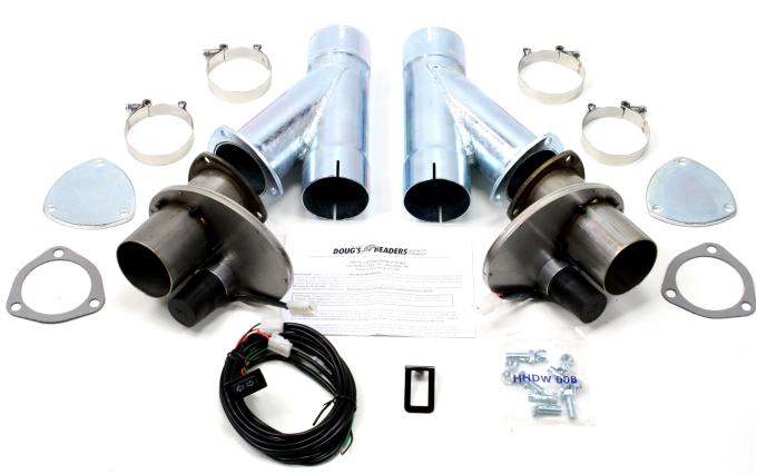 Doug's Headers Electric Exhaust Cutout with Hook-Up Kit for 3" Tubing (Pair) DEC300AK