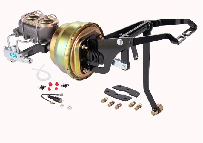 Classic Performance Complete Power Brake Booster Kit W/Swing Pedal for 53-56 Ford Truck, 8" Dual 5356FBB24-8D