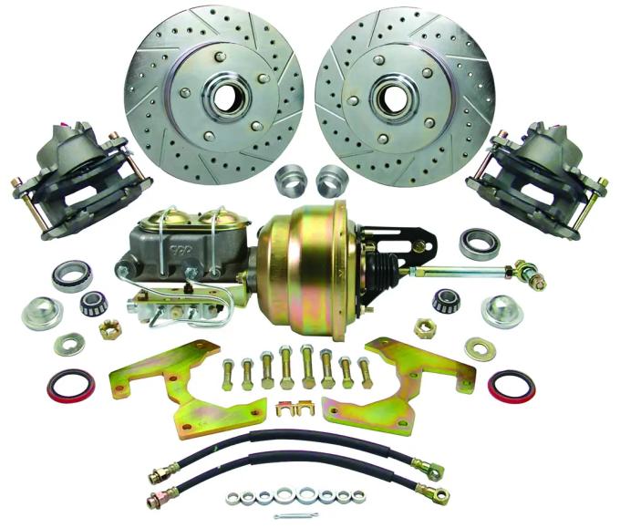 Classic Performance Complete Disc Brake Kit w/ Frame Mounted Booster for OEM Stock Spindles for 48-52 Ford 1/2 Ton Truck 5356CBK-4.5-B