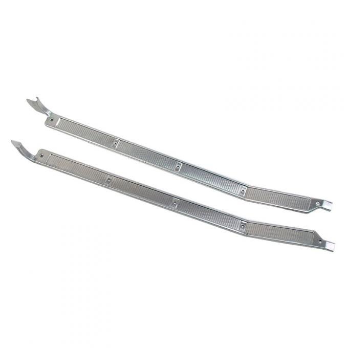 Dennis Carpenter Door Scuff Plates - Pickup - Pair - 1973-79 Ford Truck D6TZ-1013208-PR
