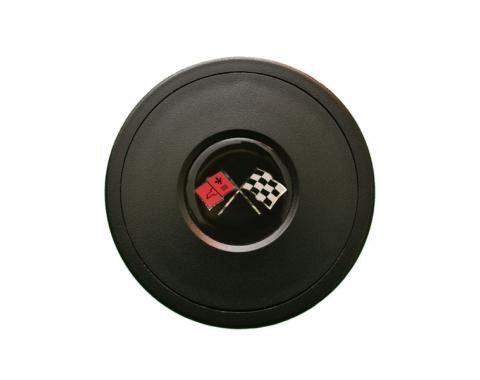Volante S9 Premium Horn Button, with GM Cross Flags
