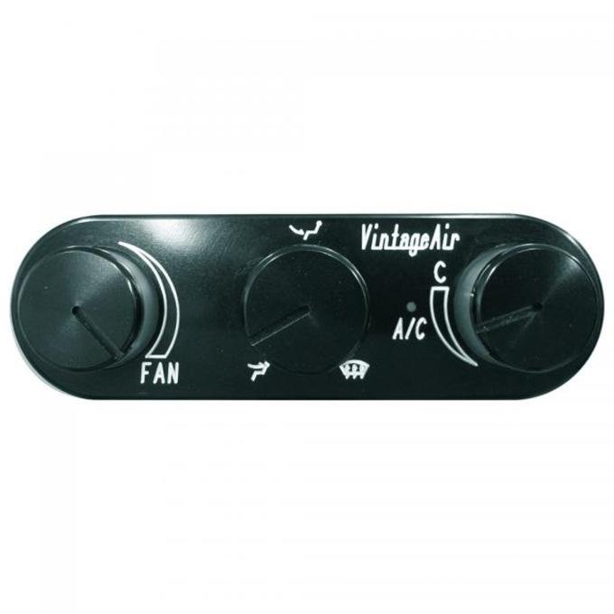 Vintage Air 1961-66 F-100 Gen IV SureFit™ Control Panel Upgrade Kit Black Anodized 491645