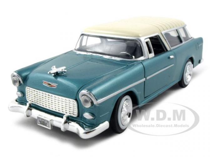 1955 Chevrolet Nomad Green 1/24 Diecast Model Car