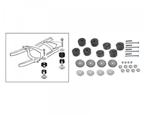 Ford Pickup Truck Cab To Frame Mounting Kit - F100 Thru F350 Except 4 Wheel Drive
