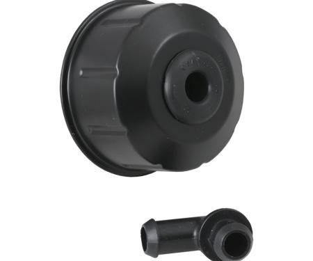 Dennis Carpenter Oil Filler/Breather Cap - Twist On - Black - 1965-70 Ford Truck, 1966-77 Ford Bronco, 1967-70 Ford Car C8AZ-6766-A