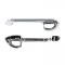 Dennis Carpenter Outside Door Handles - Pair - Right & Left - 1957-58 Ford Car   B7A-7022400-PR