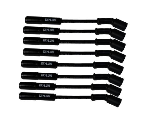 Taylor Cable 1997-17 GM LS-Series V8 8.2mm Thundervolt Black Ceramic Boots Spark Plug Wire Set 85044-B