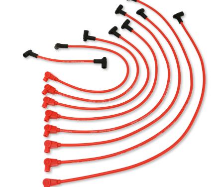 Taylor Cable 1977-86 Chevy Small Block HEI 8mm Spiro-Pro Spark Plug Wire Set, Red, 90&deg;/135&deg; Spark Plug Boot Angle 74207