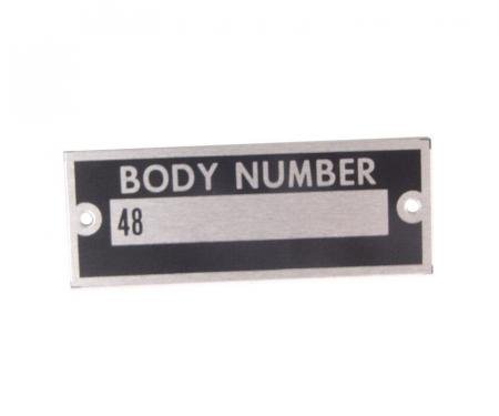 Dennis Carpenter Body Number Plate - 1935 Ford Car   48-14002